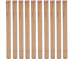 Praktische Smokeless Flexibele Heat Seal Pens voor DIY Trouwinvitationen, Enveloppen en Cadeauverpakkingen - 10 Stuks in Brons Goud