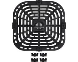 Vervangende Grillplaat voor Airfryer - 24 x 23 cm - Geschikt voor Groenten en Snacks, Duurzaam en Makkelijk Schoon te Maken