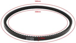 Dailygoods- Variator Riem Aandrijfriem - Compatibel met HAYTER Spirit 619 - Harrier 41/48/56 - Grasmaaier - Onderdeelnummer 411024 - Zwart — thumbnail 4