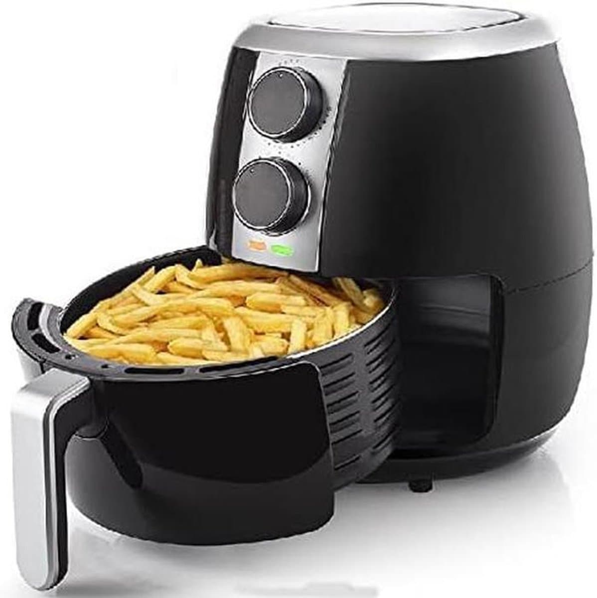 Heteluchtfriteuse XL - Airfryer - Gezond Frituren - Analoge Bediening - 35 Liter - Wit Grijs — afbeelding 1