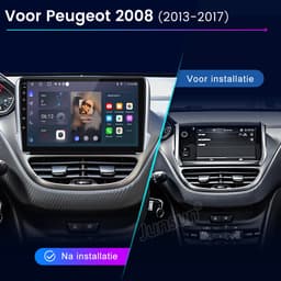 Hexinex Autoradio - Geschikt voor Peugeot 208 (2012–2019) & 2008 (2013–2019) - 2+64GB Carplay FM — thumbnail 3