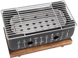 Dailygoods- Houtskoolgrill Mini - Draagbare BBQ - Yakiniku/Spiesjes - Compact - Hoogwaardige Materialen - Gelijkmatige Warmteverdeling - Barbecue — thumbnail 4