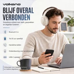 Volkano Odyssey Draadloze koptelefoon – ANC – Nude — thumbnail 3
