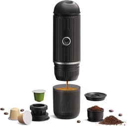 Draagbare Elektrische Espressomachine - USB Oplaadbaar en Ideaal voor Reizen — thumbnail 1