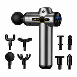 Massage Gun - Tegen spierpijn- en stijfheid - Massagepistool - 8 Opzetstukken - LCD Scherm — thumbnail 1