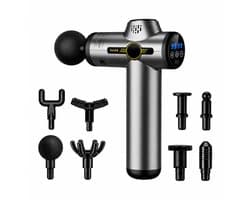Massage Gun - Tegen spierpijn- en stijfheid - Massagepistool - 8 Opzetstukken - LCD Scherm