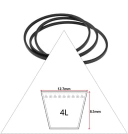 Dailygoods- Transmissieriem - Compatibel met AYP 46" Dek - Onderdeelnummers 21546607/405143/584453101 - Vervangingsriem - Geschikt voor Grasmaaier - Hoge kwaliteit - Maaierriem — thumbnail 5