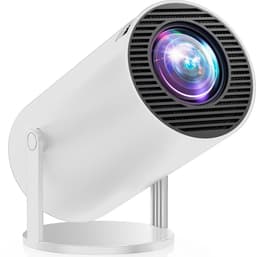 Mini Beamer HY300Pro - Projector met Netflix+YouTube+Disney+ - 4K-ondersteuning - 180° Draaibare - iOS/Android/Windows - WiFi 6 & Bluetooth 5.2 - Wit — thumbnail 1