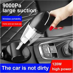 Draadloze Handstofzuiger - Draagbare Stofzuiger Auto - Auto en Thuis Schoonmaken - 9000PA Hoge Zuigkracht - 500 Gram - One Color — thumbnail 2
