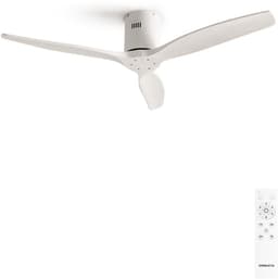 CREATE - Plafondventilator silent 100% hout 40W (Ø112cm) - Geen licht - Afstandsbediening - 6 snelheden - Programmeerbaar - WIND CALM NATURAL WOOD — thumbnail 1