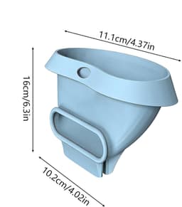 Baktrechter Keukenmachine - Spatvrije Vultrechter - Ingrediënten Vullen - Vaatwasserbestendig - 4.5 en 5 Liter - Blauw — thumbnail 2