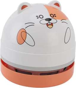 Tafelstofzuiger - Kruimeldief - Bureau reinigen - Draadloos ontwerp - 12 x 9 x 9 cm - Hamster — thumbnail 4