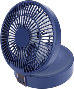 Tafelluchtcirculatieventilator - Bureau ventilator - Persoonlijke koeling - Draadloos oplaadbaar - 18x18x11 cm - Wit — thumbnail 5