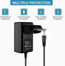 AC Adapter Oplader - Stroomkabel EU - Externe Schijf Voeden - Universele Ingang - 100-240V - Zwart — thumbnail 3