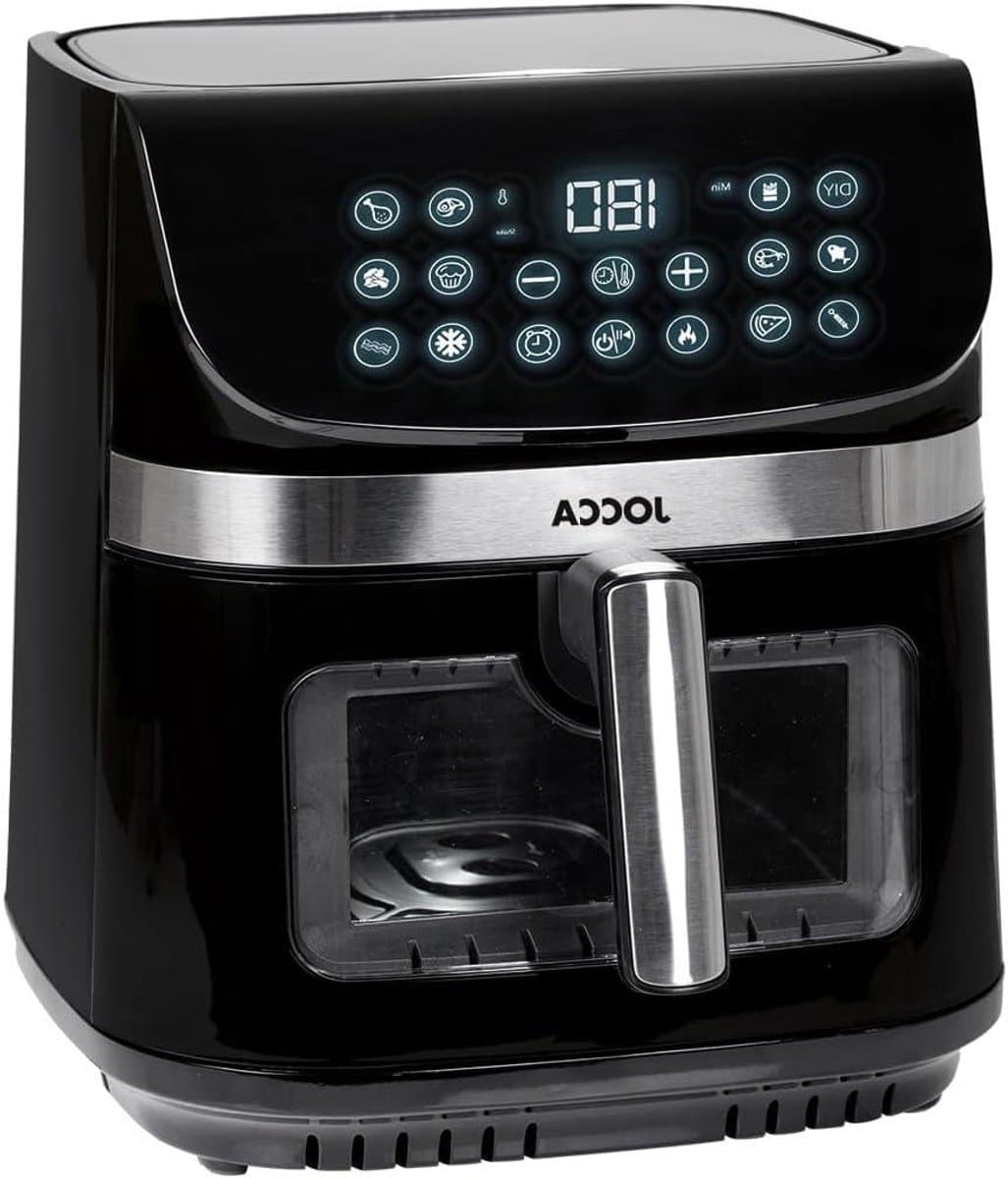 Heteluchtfriteuse - Airfryer Friteuse - Gezond Koken - Grote Capaciteit - 9 Liter - Zwart — afbeelding 1