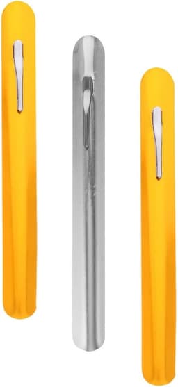 Roestvrijstalen Kruimelveger - Tafelreiniger Schraper - Tafels Snel Schoonmaken - Met Handige Pocket Clip - 3 Stuks - Diverse Kleuren — thumbnail 1