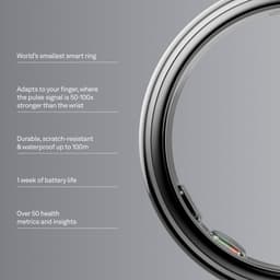 Oura – Ring 5 – Smart ring – Titanium – Zilver Argent — thumbnail 4