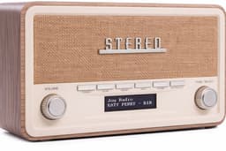 DAB Radio met Bluetooth + Aux Kabel Meegeleverd - Retro DAB+ / FM / AM Radio - Dimbaar - Noodradio - Op Batterijen & Netstroom - Dab Radio's. — thumbnail 2