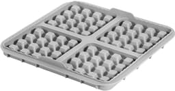 Airfryer-accessoires, wafelvorm, bakplaat, vierkante cakevorm bakplaat, keuken bakken, geschikt voor 4,2-6,2L vierkante airfryer, 3 stuks, kleine zwarte versie — thumbnail 3