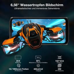 DOOGEE Blade10 Pro 4G - Robuuste Smartphone - 30GB RAM + 256GB ROM (2TB/TF) - IP68/IP69K - 6,56 inch HD+ 90Hz - 5150mAh - 50MP - UNISOC T7200 - Android 15 - NFC - OTG - GPS — thumbnail 5