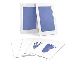 2 stuks Baby Handprint en Footprint Kit, Baby Handprint Inktpads met Clean-Touch, Inkless Print Kit Veilig Niet-giftig voor Baby Voeten en Handen, Pet Paw, Ritueel voor pasgeborenen, hand- en voetafdrukken van de baby, 6*9.5cm