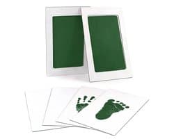 2 stuks Baby Handprint en Footprint Kit, Baby Handprint Inktpads met Clean-Touch, Inkless Print Kit Veilig Niet-giftig voor Baby Voeten en Handen, Pet Paw, Ritueel voor pasgeborenen, hand- en voetafdrukken van de baby, 6*9.5cm