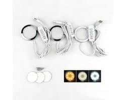 3 stuks 3D-printer led-lampenset met 3 kleuren, USB-aangedreven 5 V, LED-verlichting voor Bambu Lab Makerworld/3D-printer onderdeel/nachtlampje modellen vervanging/doe-het-zelf hardware-model