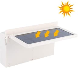 Dailygoods - Dailygoody - Solar Car Cooler - Ventilator - Draagbaar - Wit - Luchtreiniger - Zonne-energie - Geschikt voor auto - Wit — thumbnail 4