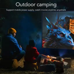 Dailygoods - Dailygoody - Draagbare Mini-LED-projector - Kleine LED-videoprojector - Full HD - Compact formaat - Geschikt voor thuisbioscoop en kantoor - Idea — thumbnail 5