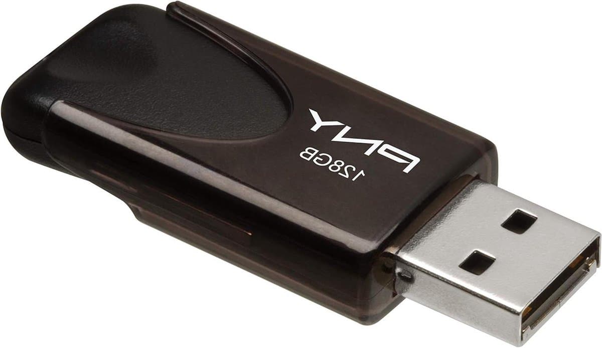 USB Flash Drive - Geheugenstick Gegevens - Bestanden Meenemen - Verschuifbare Kraag - 128 GB - Zwart — afbeelding 1