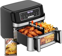 Heteluchtfriteuse - Airfryer Oven - Gezond Frituren - Twee Verwarmingszones - 12 Liter - Gemengde Kleuren — thumbnail 1