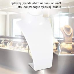 Witte Mannequin Bust voor Sieraden, Houder voor Kettingen en Oorbellen, Perfecte Sieradenstandaard voor Presentatie en Opslag — thumbnail 4