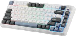 Volkano Gaming Phantom X2 - Gaming Toetsenbord - Mechanisch - Draadloos toetsenbord - RGB - 82-Key - Tri-mode - Qwerty - Wit — thumbnail 2
