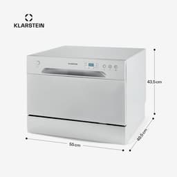 Klarstein Vaatwasser Mini voor 6 Gedecke, Leiser vaatwasser klein met 6 spoelprogramma's, Kleiner Tisch vaatwasser voor Zuhause, kantoor en Camping, vaatwasser Mini met Wasseranschluss - Tafelvaatwasser - 6 Maatgedekken 49 dB 45 cm 1380W — thumbnail 9