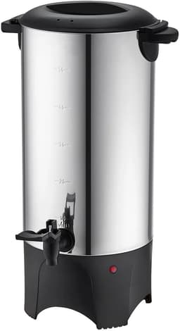 Velori Koffiedispenser 50 Kopjes RVS 1000W - Koffiezetapparaat Groot Kantoor - Koffiemachine Horeca - Warmhoudfunctie 90-98°C - Hotel Vergadering Evenement — thumbnail 1