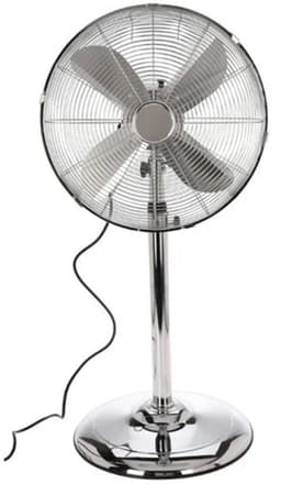 Cromo Staande Ventilator – Verstelbaar – 60 W – 40 x 40 x 130 cm – Chroom — thumbnail 3