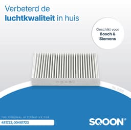 SQOON® Filter Voor Bosch Droger 2x - Pollenfilter - Filter Condensor WTL120 - 150 / 00481723 — thumbnail 7