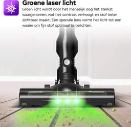TurboTronic LV8 Steelstofzuiger met kruimeldief zonder zak - Draadloos - Hoge zuigkracht - HEPA - lichtgewicht - 3 Snelheden -Harde en zachte vloeren - Rood — thumbnail 4