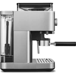 KitchenAid Halfautomatische Espressomachine - Ingebouwde koffiemolen, kantelbaar stoompijpje, 15 bar pomp en drukmeter - Roestvrij staal — thumbnail 2