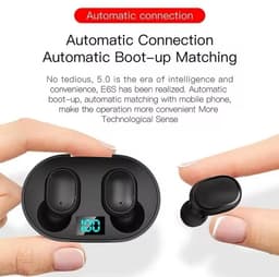 Draadloze Oordopjes Bluetooth 5.3 Hoofdtelefoon - E6S - Touch Control Oordopjes Met Microfoon - Met led percentage indicator - Wit - Earphone - Koptelefoon - Gaming Headset - Sport Oordopjes — thumbnail 4