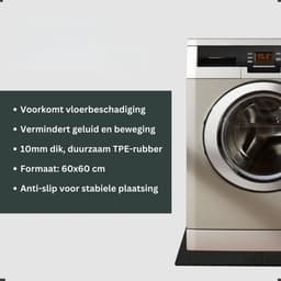 AVOID® Anti Tril Mat voor Wasmachine en Droger - Geluiddempend, Anti-Slip en Trillingsvrij voor Stabiele Apparaten — thumbnail 3