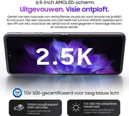 Blackview HERO 10 Smartphone - 6,9 inch 2,5K Opvouwbaar Dual-Scherm - 108MP Camera - 36GB RAM + 256GB Opslag - 4000mAh 45W Snel Opladen - Dual-SIM Android 13 - GPS NFC - Paars — thumbnail 5