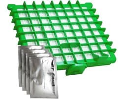Dparts hepa filter en geurzakjes geschikt voor Rowenta stofzuiger - 1 filter en 4 zakjes geurkorrels - Silence Force Compact - Silence Force Extreme - Silence Force Extreme Compact - X-Trem Power - X-Trem Power XL - stofzuigerfilter ZR002901