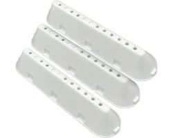 Fixem® trommelrib set geschikt voor Whirlpool 482000023096 - 225x53x40 - 12 gaatjes - 6 klemmen - C00268109 C00533119 - meenemerrib - wasmachine droger - 3 Stuks