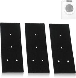3 stuks filter schuim - Wasdroger filter - stofzuigeraccessoires - drogerfilterspons - reservesponsfilter - filter - 4-gatsfilter - voor Whirlpool schuimsponsfilter 481010716911, droger HX HMMR10440 - zwart — thumbnail 2