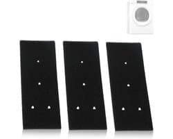3 stuks filter schuim - Wasdroger filter - stofzuigeraccessoires - drogerfilterspons - reservesponsfilter - filter - 4-gatsfilter - voor Whirlpool schuimsponsfilter 481010716911, droger HX HMMR10440 - zwart — afbeelding 1