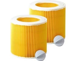 2x Dparts filter geschikt voor Karcher WD1 WD2 WD3 en MV2 MV3 series - patroonfilter - nr. 6.414-552.0 - 64145520