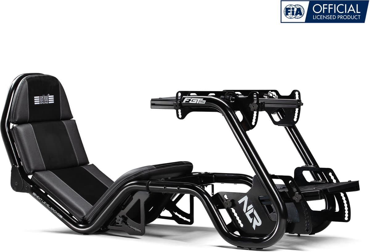 Next Level Racing F-GT Pro - Formula en GT Racing Cockpit - Racestoel - Volledig verstelbaar - Zwart — afbeelding 1