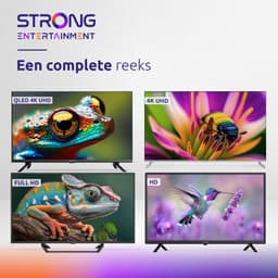 STRONG - TV 65" (164 cm) SRT65UG8773C QLED - Smart Google TV 4K UHD - Chromecast - Google Assistant - Dolby ATMOS - Doly Vision - Quantum dot colors - Drievoudige tuners - Wifi - Bluetooth - Port Ethernet - 4xHDMI + 2xUSB - NETFLIX — thumbnail 3