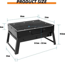 Zandarix Barbecue Houtskoolgrill - Reisgrill - Mini-grill - Tafelgrill - Picknick - Campinggrill — thumbnail 5